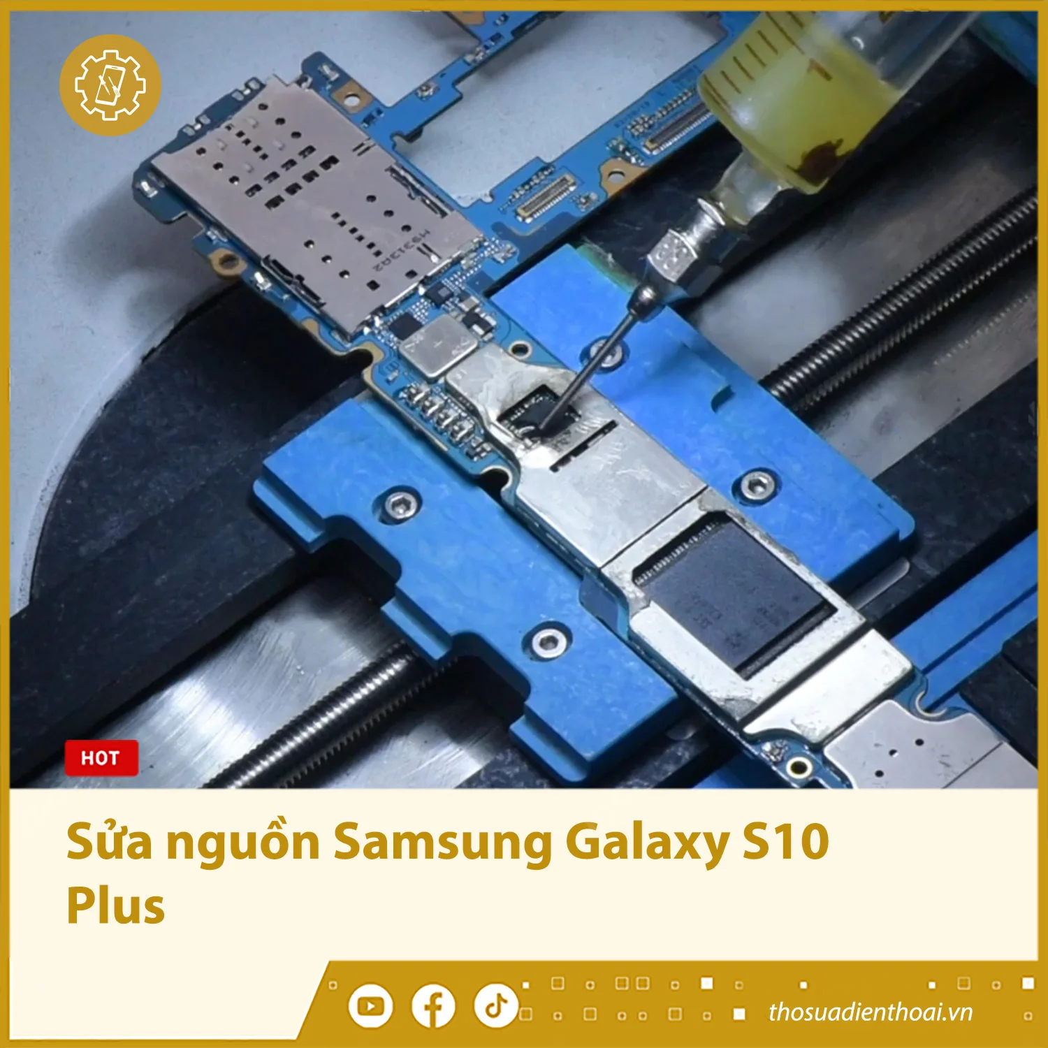 Thay IC nguồn, sửa nguồn Samsung Galaxy S10 Plus
