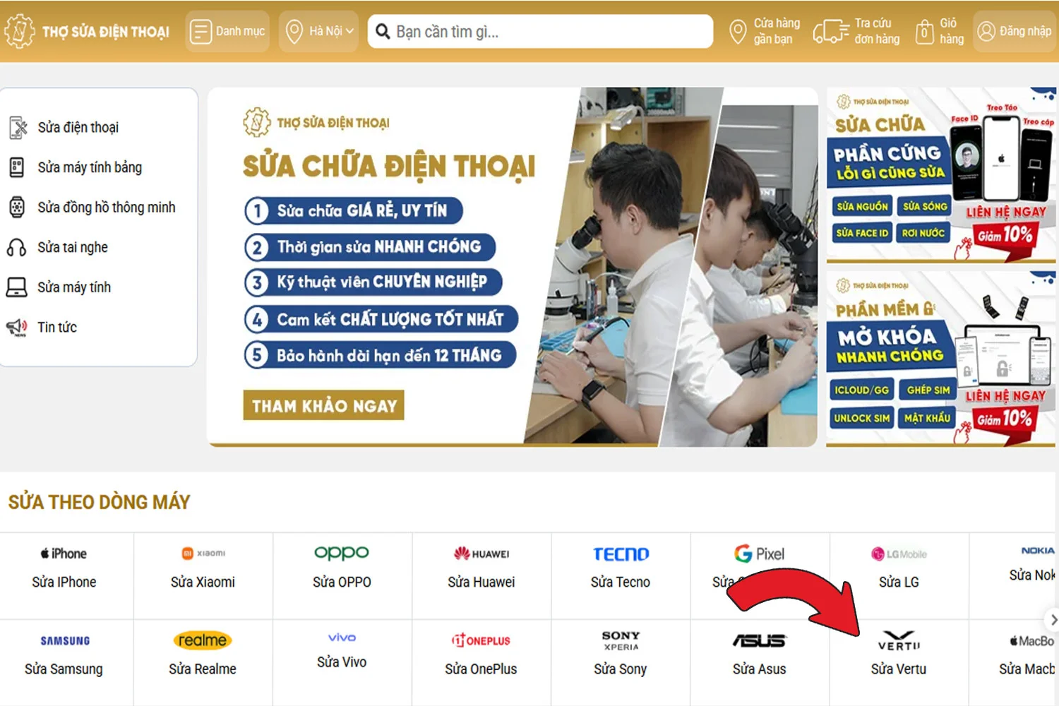 sua-dien-thoai-vertu-dia-chi