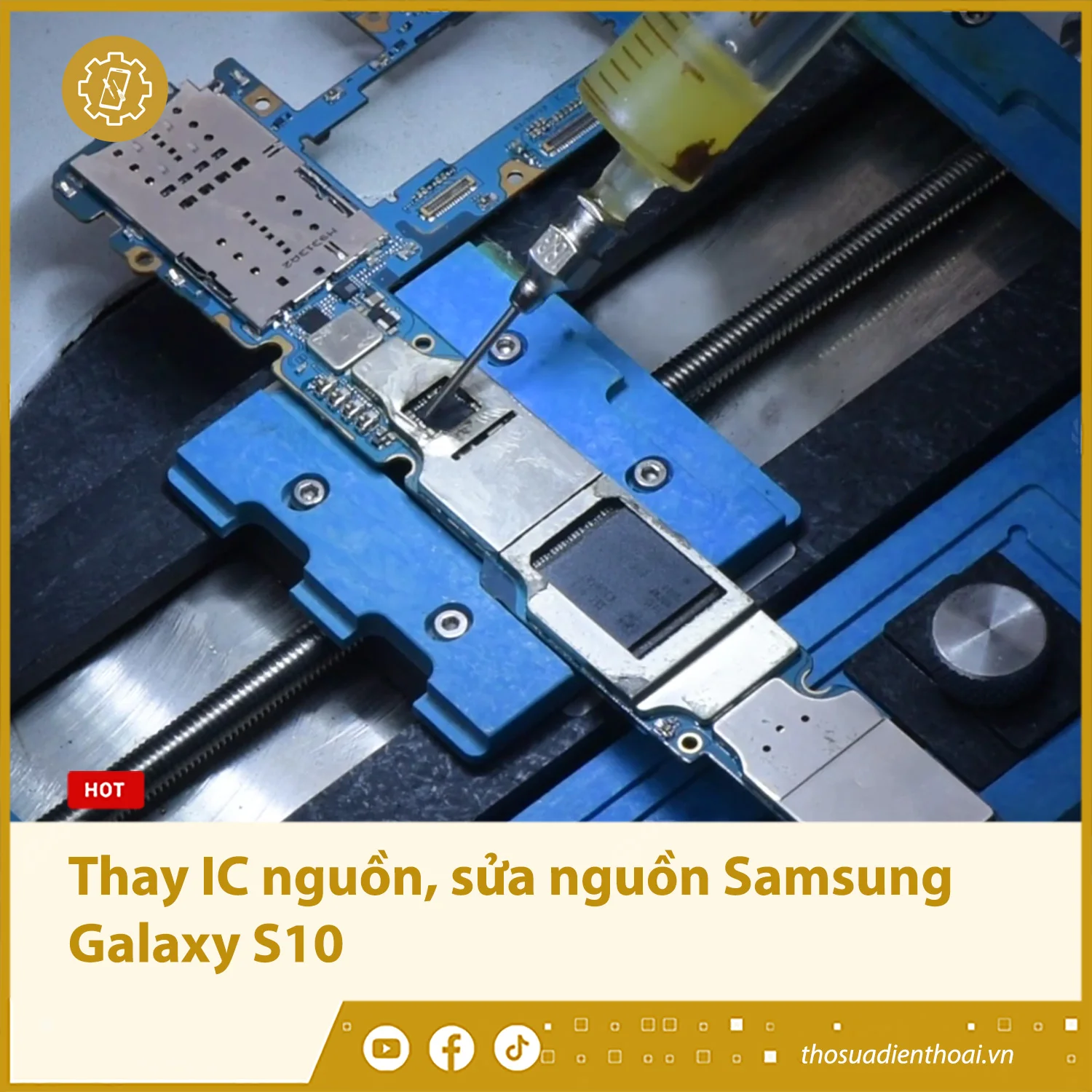 Thay IC nguồn, sửa nguồn Samsung Galaxy S10