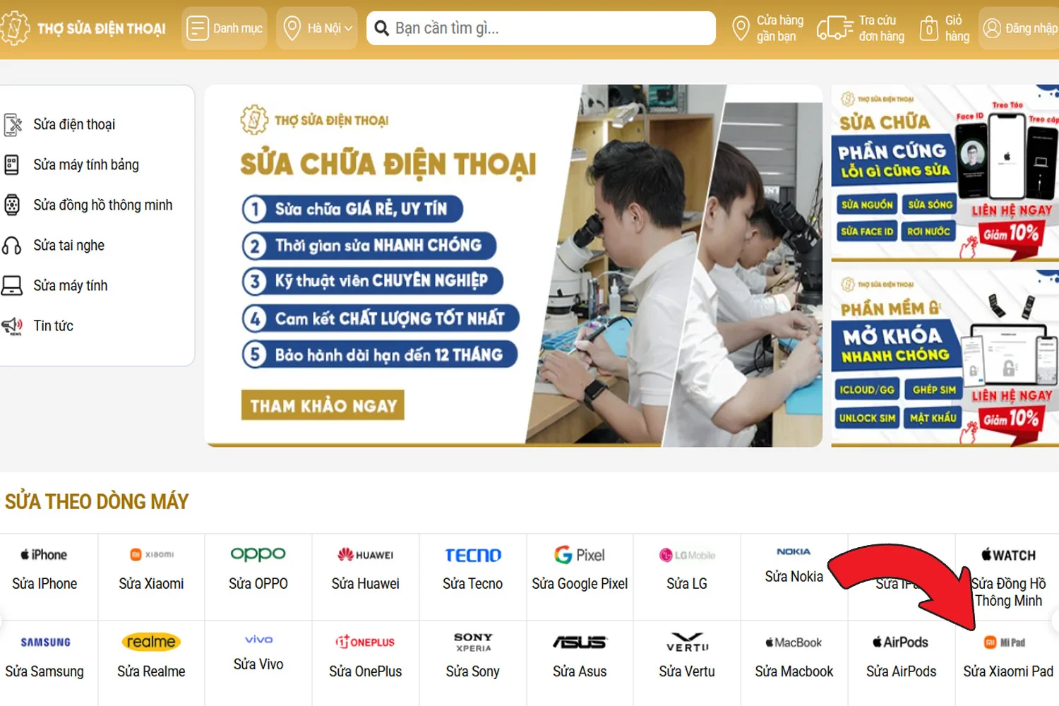 sua-xiaomi-pad-dia-chi