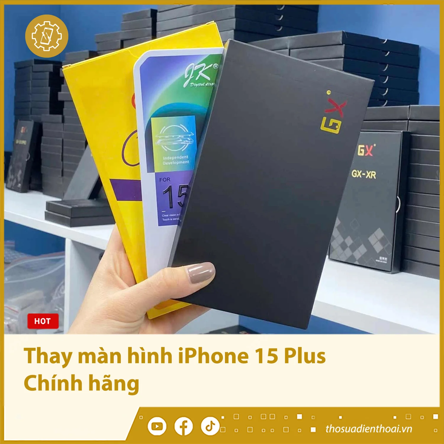 Thay màn hình iPhone 15 Plus - Chính hãng