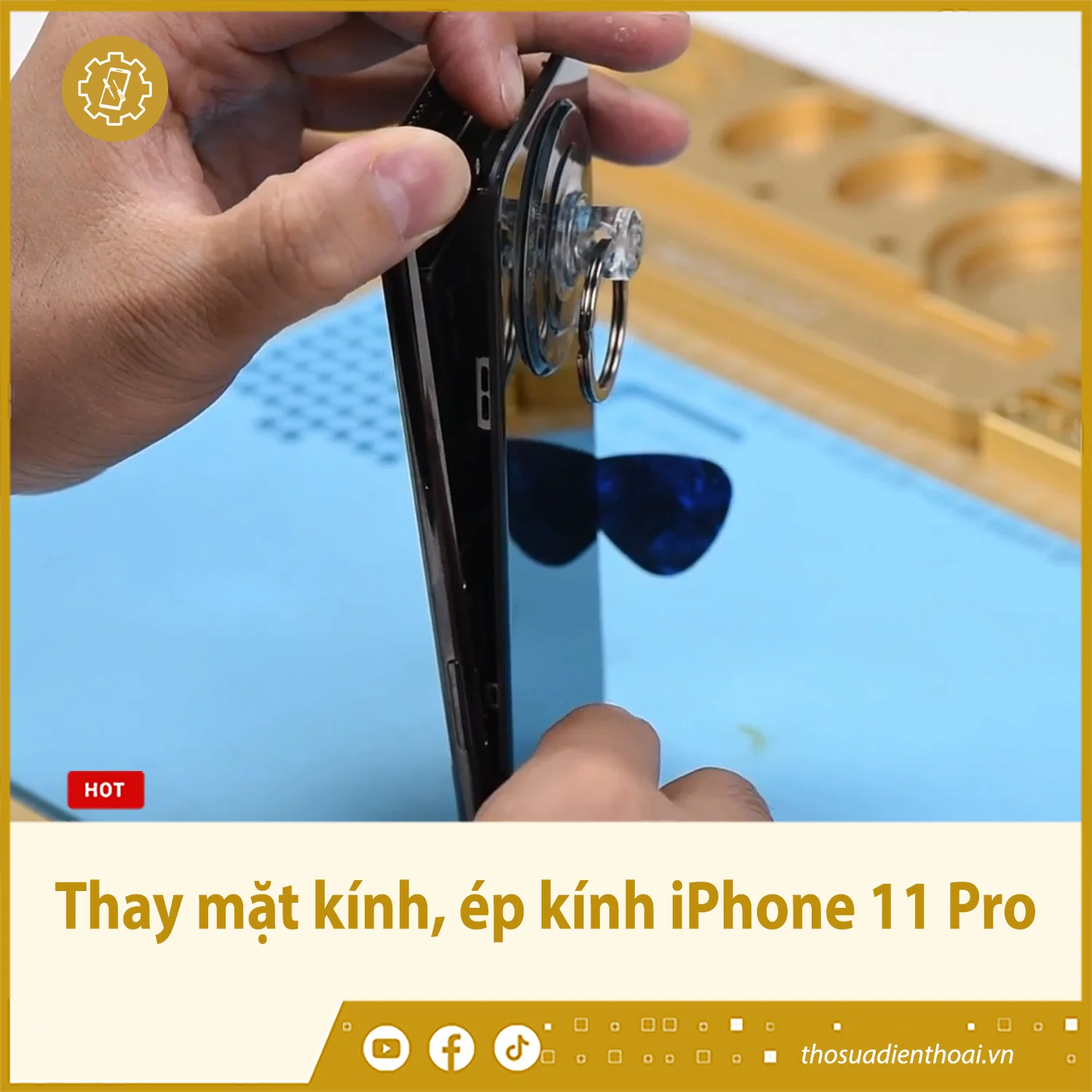 Thay mặt kính, ép kính iPhone 11 Pro - Chính hãng