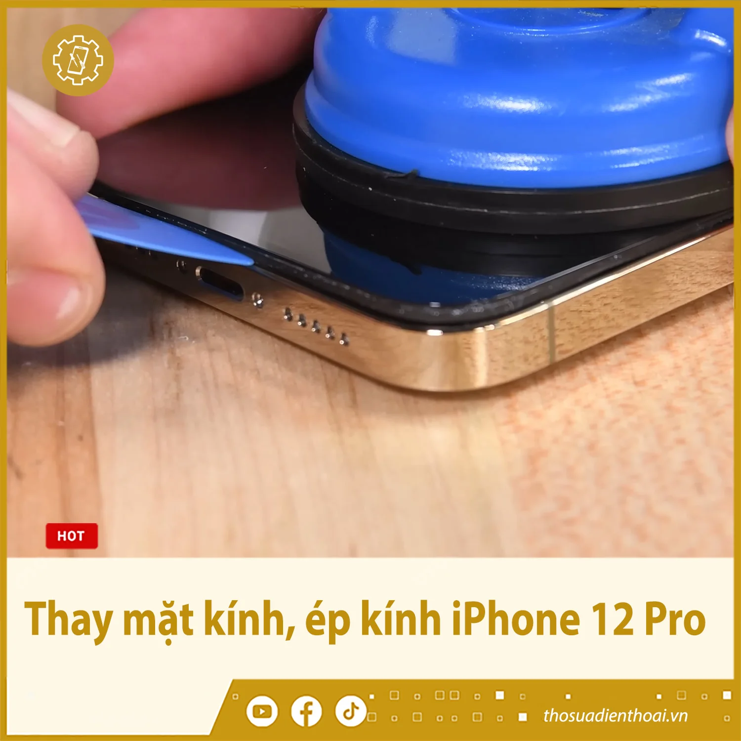 Thay mặt kính, ép kính iPhone 12 Pro - Chính hãng