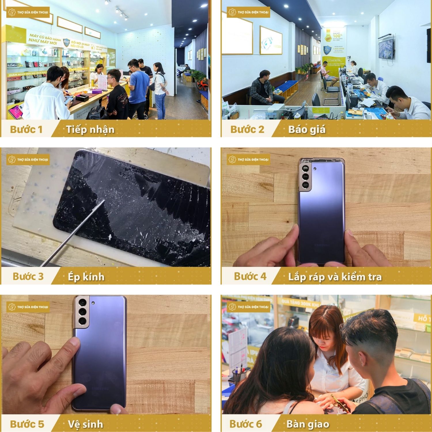 thay-mat-kinh-ep-kinh-samsung-galaxy-s21-quy-trinh